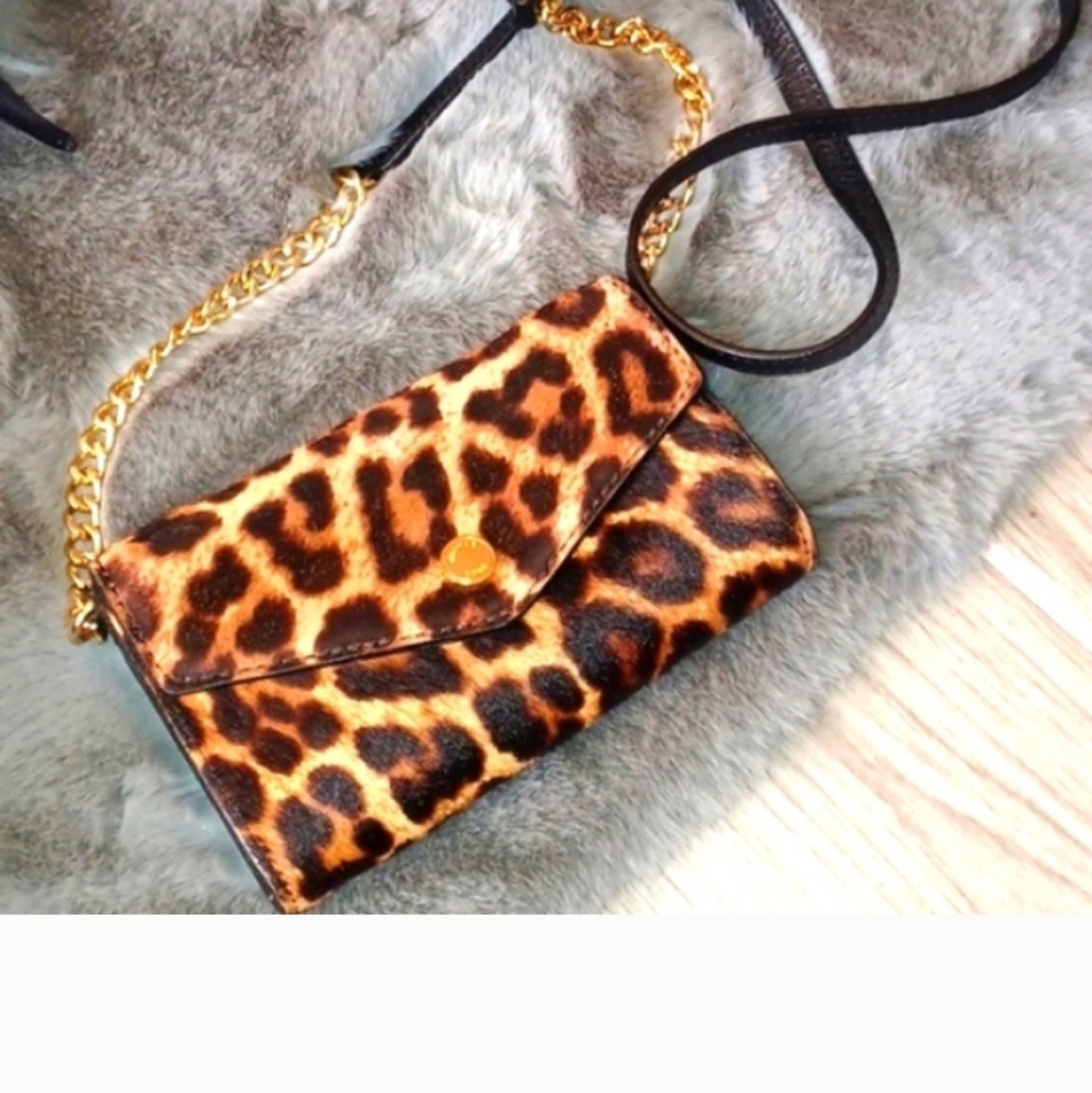 MK Leopard Mini Crossbody - Picture 3 of 5